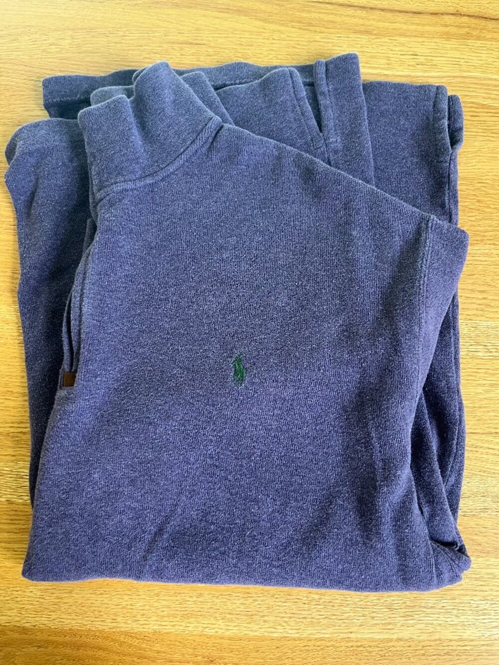 mens 1/4 zip sweater, Polo Ralph Lauren 2XLT, purple